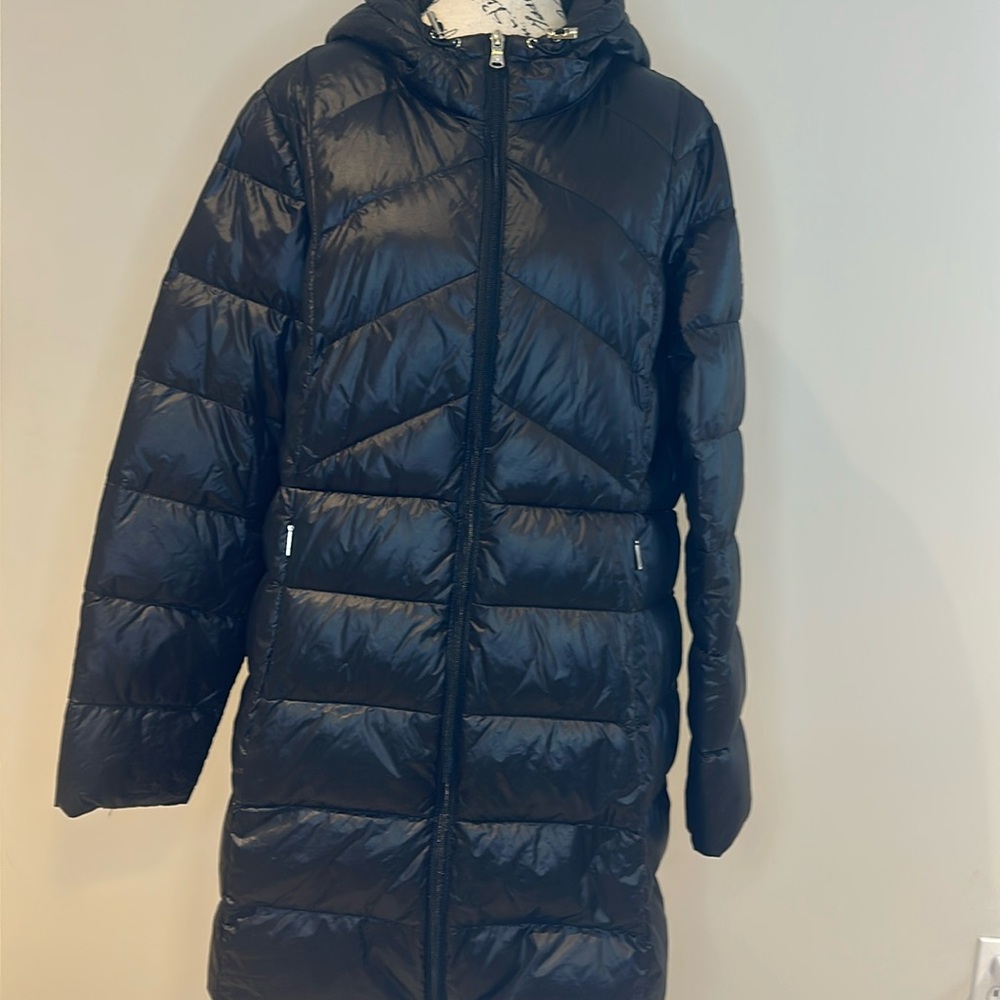 EUC Lauren Ralph Lauren Black Puffy Winter Jacket P2P 24” length 33” Size XL